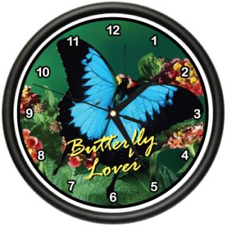 Butterfly Wall Clock Butterflies Kitchen Home Decor
