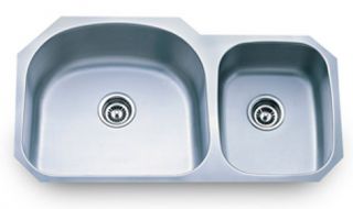 Stainless Steel Double D Shape 70 30 Undermount Kitchen Sink