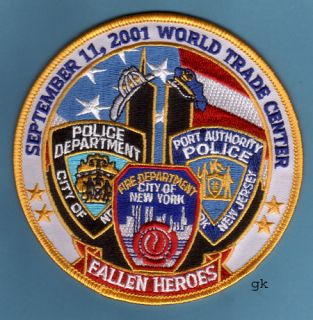 World Trade Center 9 11 Fallen Heroes Patch