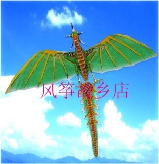 New 3D Handmade Jurassic Flying Dragon Dinosaur Green Kite