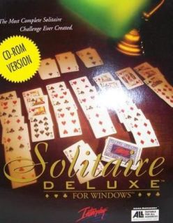 Deluxe PC CD classic card game collection Golf Klondike Pyramid more