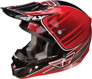 Fly Kinetic Pro Series Snowmobile Off Road Helmet Red Black Large