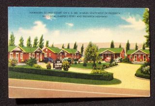 1949 Hawaiian Cabins Linen Remsburg Knoxville MD PC