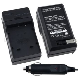 AC Wall Battery Charger + AC Car Adapter For Kodak KLIC 7001 M853 M863