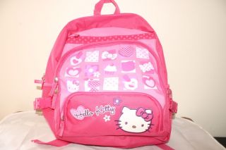New Sanrio Hello Kitty Pink School Backpack Purse Bag
