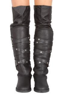 Koolaburra Black Leather Victoria Sz 8 Brand New w Tag Retail $465