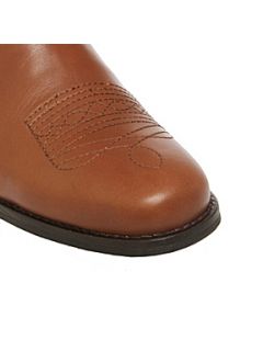 Carvela Scarp Low Heeled Calf Boots Tan   