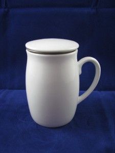 Konitz Porcelain Perfect Tea Mug w Lid Sieve New