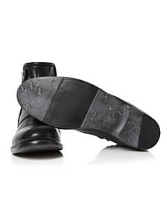 Dune Caramac popper zip boots Black   