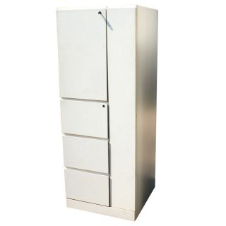 64 White Knoll cabinet. Features two top shelves, three bottom
