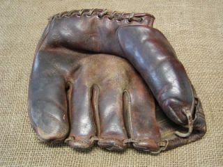 Vintage Leather Tony Kubek Baseball Glove Antique Ball