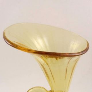 Cambridge Glass Mandarin Gold Cornucopia Vase 3900 575
