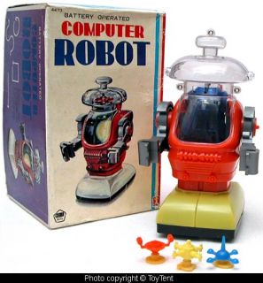 Computer Robot See thru Dome with Cams Bandai Boxed