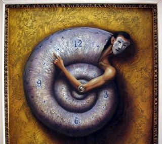 SPIRAL OF TIME is one of Vladimir Kush’s signature creations