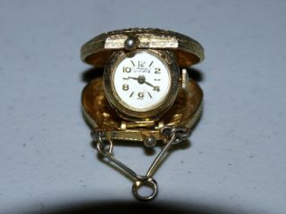 RARE Antique Gold La Marque 17 Jewel Swiss Pendant Watch, 