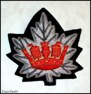 Canada Army Royal Canadian Navy RCN Blazer Hand Embroidered Badge
