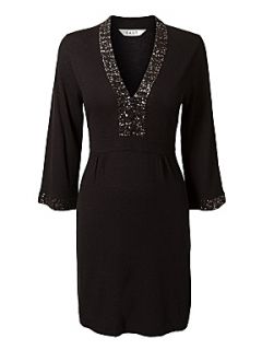 East Sequin knit tunic Black   