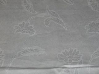 Antique Irish Damask Linen & Lace Guest Towel~Splasher~3 Leaf Clover