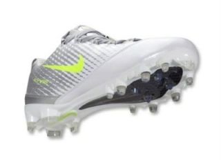 Nike Vapor Carbon LX Lacrosse Football Cleats Sz 14 White Silver Volt
