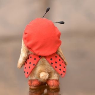 Rabbit Ladybird Sally OOAK 4 6 by Catherine Bespalova