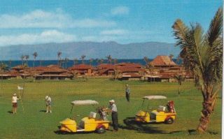 Maui Hawaii Royal Lahaina Golf Course Players Postcard