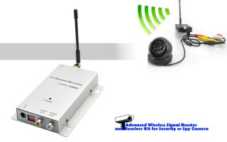 Advanced Wireless Signal Booster and Receiver Kit for Security or Spy