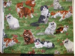 Cats Kittens Fleece Fabric from Sykel Textiles