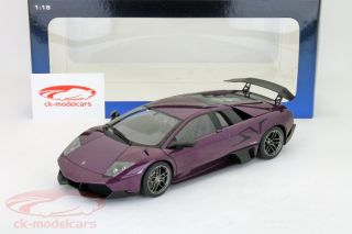Lamborghini Murcielago LP670 4SV 2009 Purple Metallic 1 18 Autoart