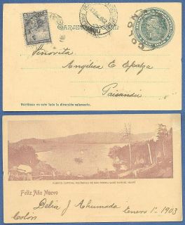 Picture PS Uprated 1902 to Uruguay National Park Lake Mountain view