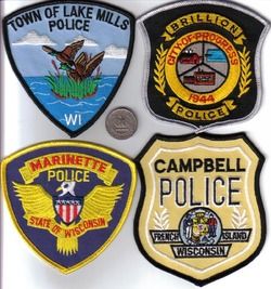 Wisconsin Police Department Patch Lake Mills Wi Ducks