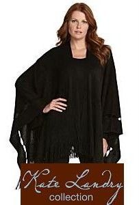 Wrap yourself in style with this Kate Landry lightweight knit shawl