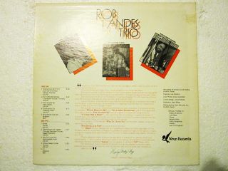 Private Lounge Jazz Smoky LP Rob Landes Trio I Hear Music