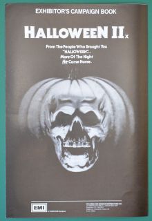 Halloween II 1981 Cinema Exhibitors Campaign Press Book Jamie Lee
