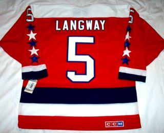 Rod Langway Size Large Washington Capitals CCM 550 Vintage Hockey