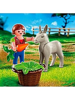 Playmobil 4740 Girl with donkey foal   