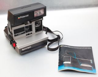 Polaroid Spirit 600 instant Film Land Camera SET +Instruction Manual+