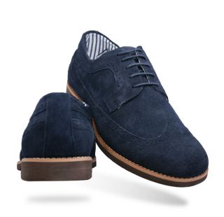 Lambretta Eva Lanister Mens Navy Suede Shoes All Sizes