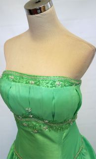 Lara Design $420 Green Pageant Ball Evening Gown 14