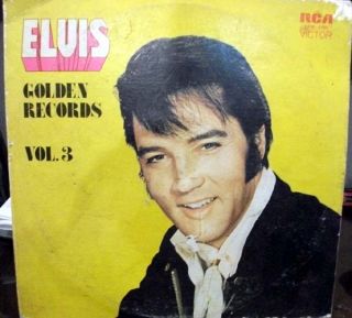Elvis Presley Golden Records Vol 3 Mega RARE Peru Edit LP