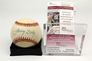 Larry Doby Autographed Baseball JSA Thumbnail Image