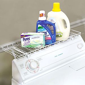 Washing Machine Wire Shelf Laundry Detergent Rack