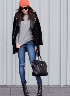 2012 New Zara Black Lapel Real Lambskin Leather Zip Coat Jacket XS s M
