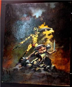 Conan Oil Painting by Larry Todd 1972 Beautiful Artwork