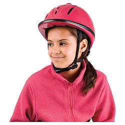 Childs Horse Riding Hat Helmet Pink 52 55cm Brand New