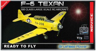 At 6 Texan Large Scale RTF RC Airplane 6 Channel 2 4 GHz Radio System