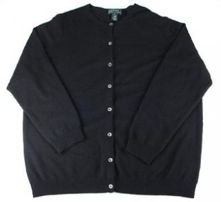 Lauren Ralph Lauren Cashmere Sweater Plus Sz 2X Black Long Sleeve