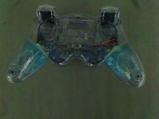PS2 Blue Lava Glow Wireless Controller