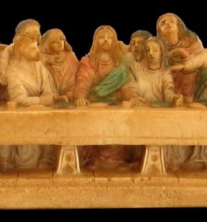 Vintage The Last Supper of Jesus Christ Italy Signed A Giannetti Hand