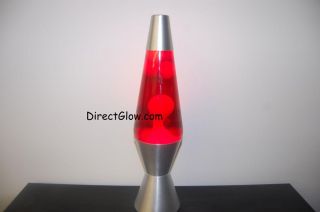 20oz Lava Brand Motion Lamp Red Liquid w White Lava