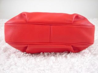 Dooney & Bourke Pebble Leather East/West Collins Hobo Bag Red NWOT #8